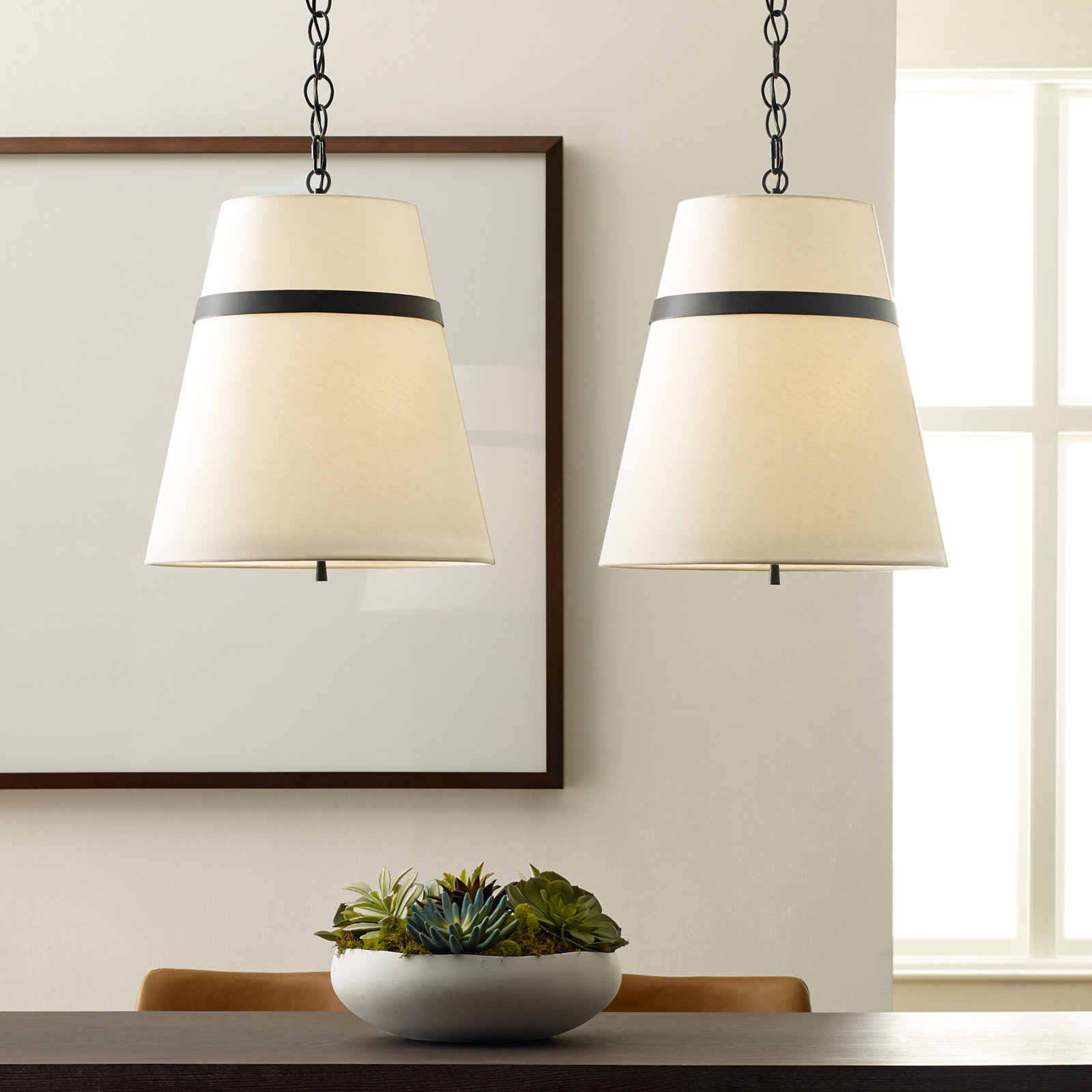 Rory 3 Light Dimmable Pendant, Aged Iron, 87.5'' H x 18'' W x 18'' D, 3 Light