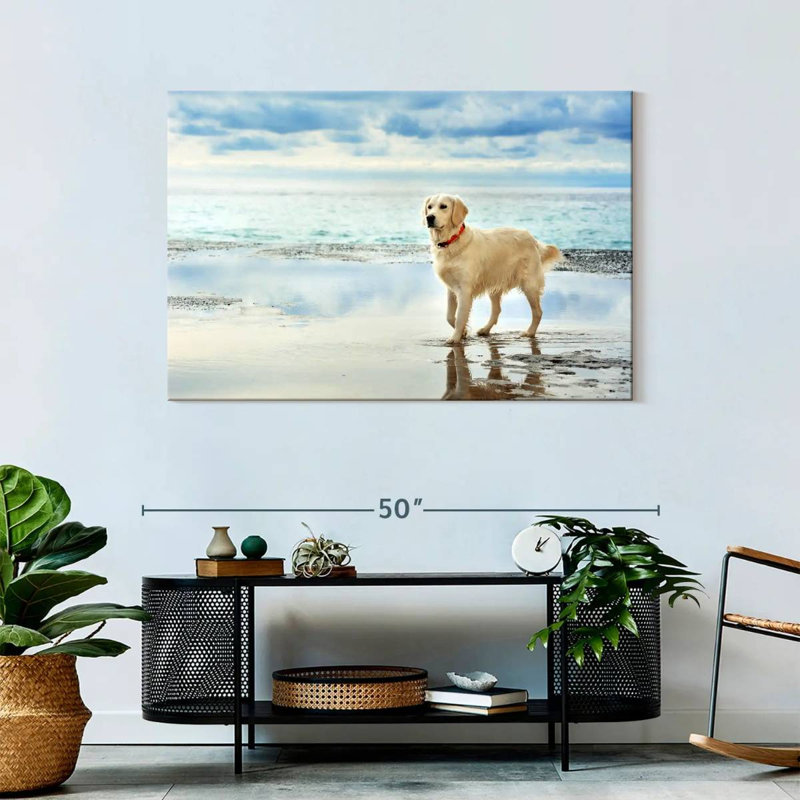 Brampt Seafront Golden Retriever, 30" H x 45" W