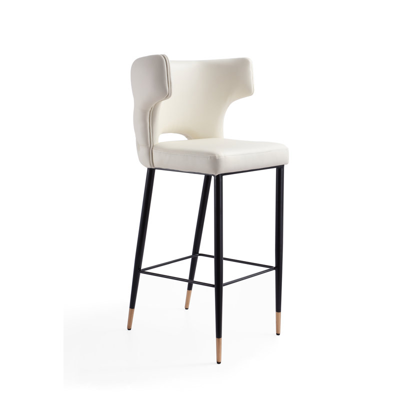 Tabouret de bar Holguin, Crème, crème, Tabouret de bar (siège d'une hauteur de 28 po), 1