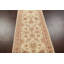 Tapis de couloir unique en laine noué à la main beige / rouge 2 pi 9 po x 9 pi 10 po