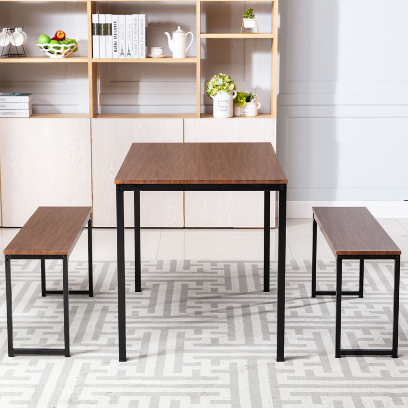 Ensemble repas pour 4 personnes Jenrri, Brun, Noir, Brun / noir