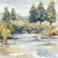 Morning Of Autumn II Print by Sara Brown-26727134-26727142