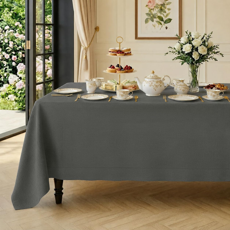 Nappe 60 x 84 po Classic Linen, 84" L, Light Eden Green
