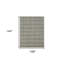 Tapis en laine à carreaux gris et beige 9 pi x 12 pi