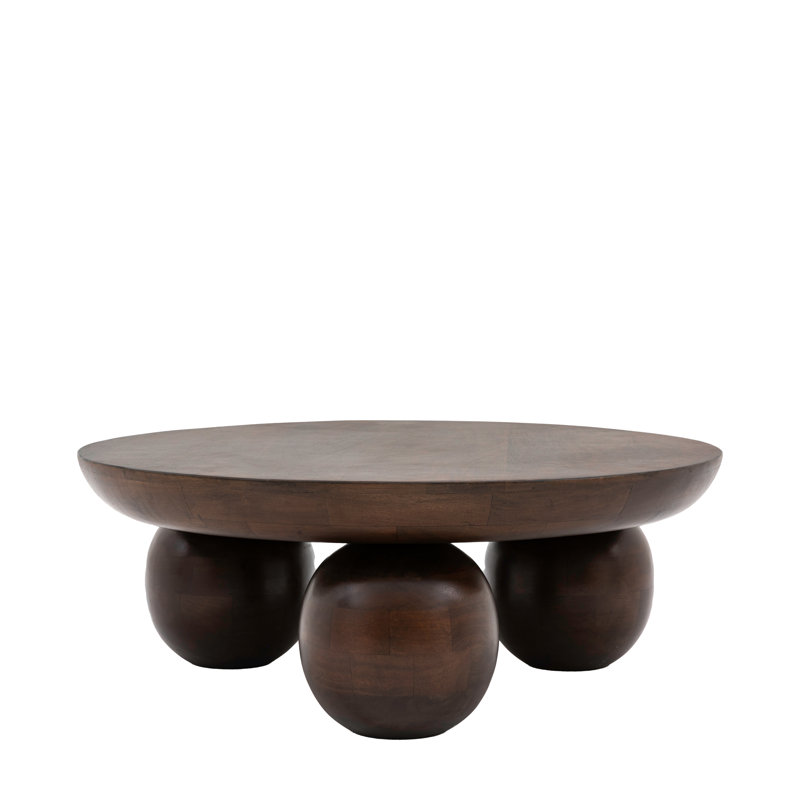 Charu Round Mango Wood Coffee Table 90x90cm