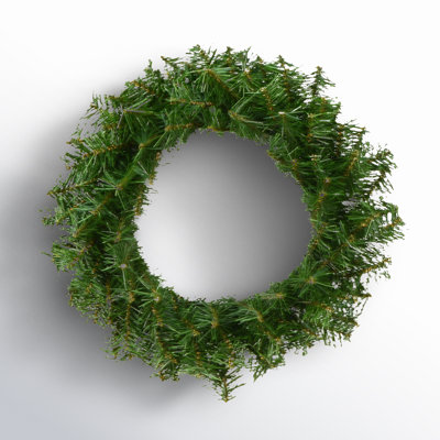 Artificial Canadian Pine Wreath Unlit