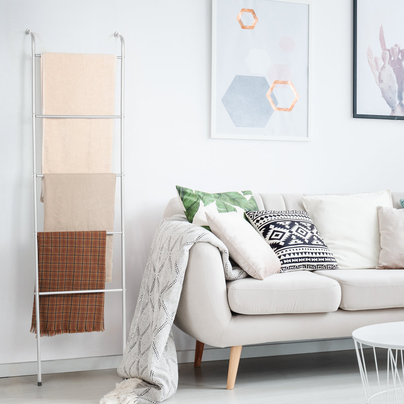 5 ft Blanket Ladder, Silver