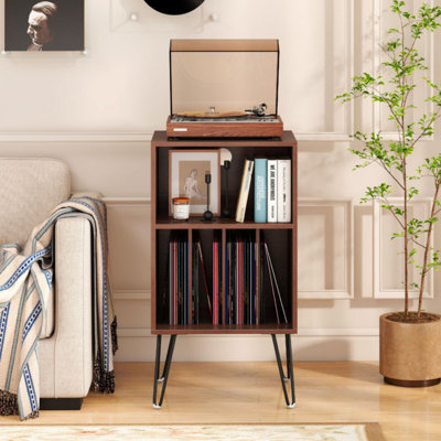 Support pour tourne-disque avec station de charge pour la chambre à coucher du salon