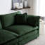 Canapé pour salon - chenille 2 avec 4 coussins, construction, support en bois massif en tissu 2, rembourrage en éponge, siège relaxant