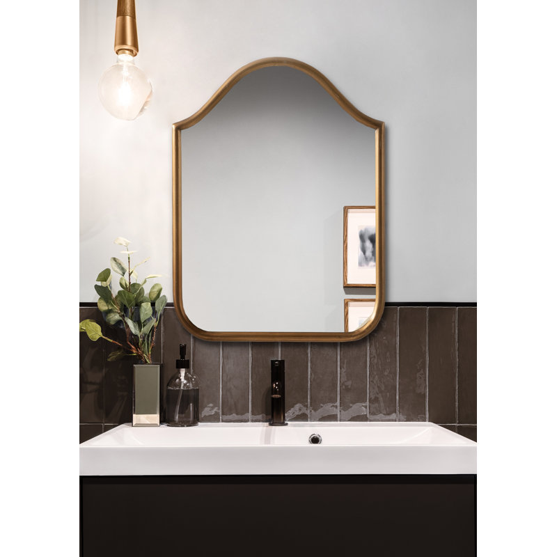 Daxon Bathroom / Vanity Mirror, Gold, 24" H x 18" W