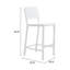 Tabouret de bar extérieur en aluminium léger et moderne