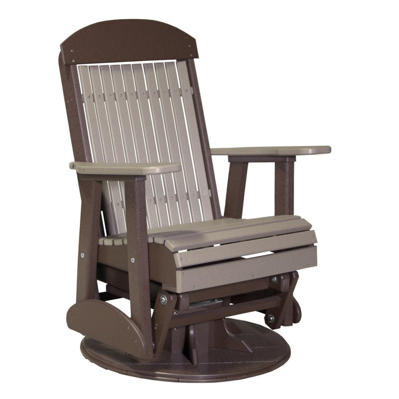 Tanuja Outdoor Glider, Weatherwood/Chestnut Brown