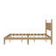 Grand lit plateforme en bois