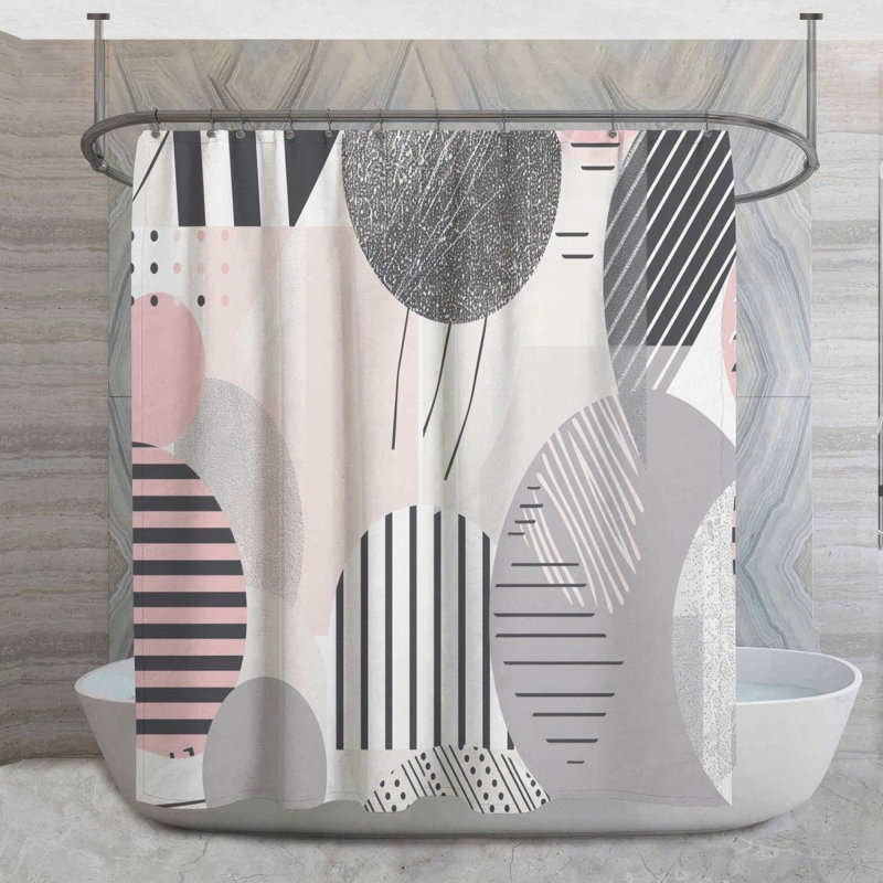 Rideau de douche Pastel, H 93 po x l 70 po