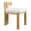 Ensemble de 2 chaises d'appoint rembourrées, tissu Boucle, structure en bois d'hévéa, lin beige, pour la cuisine et la salle à manger