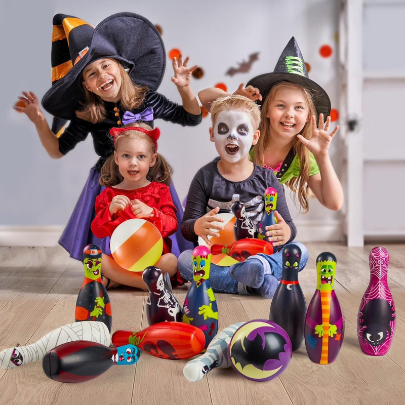 Ensemble de quilles d'Halloween en mousse pour jouets pour enfants Articles de fête