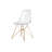 Eiffel Clear Chair With Gold Base