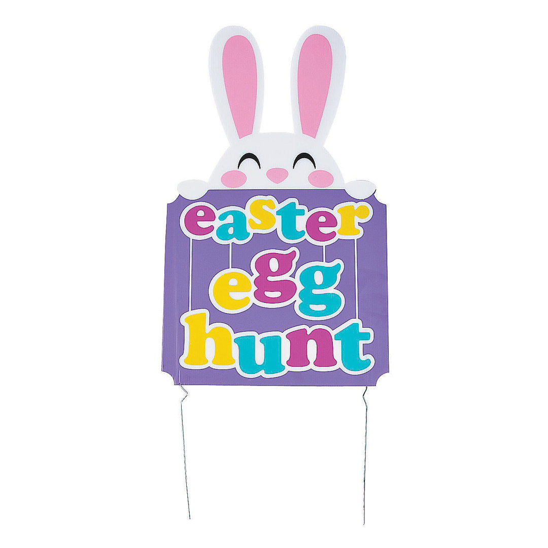 Katharyn Easter Egg Hunt Yard Sign - Party Decor - 1 Piece The Holiday Aisle®