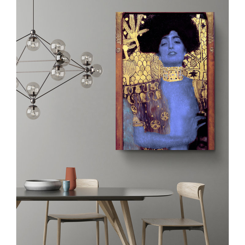 Reproduction de la peinture Judith I Ver 2 par Gustav Klimt, H 24 po x l 16 po x P 2 po