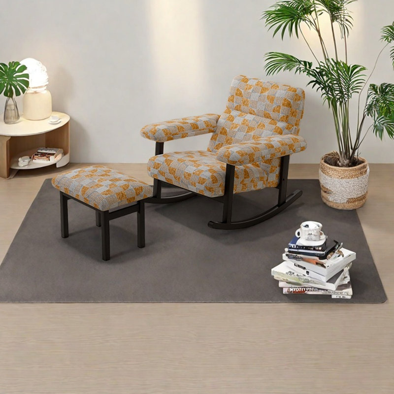Chaise berçante ergonomique et confortable, Orange