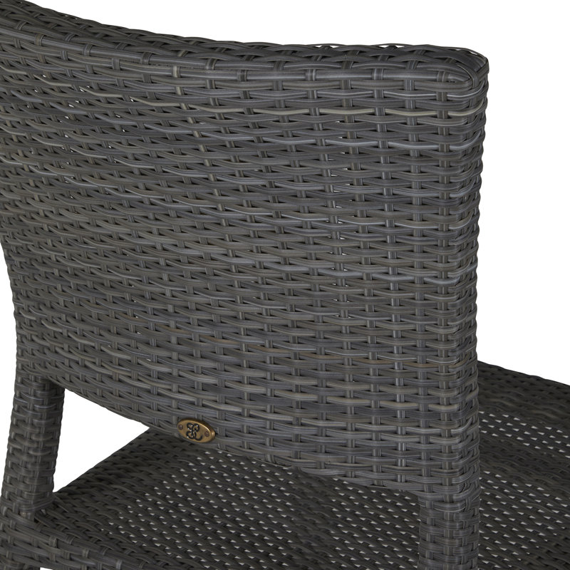 Skye 30" Patio Bar Stool with Cushion, Oyster, Dove Sunbrella® Linen, Welt