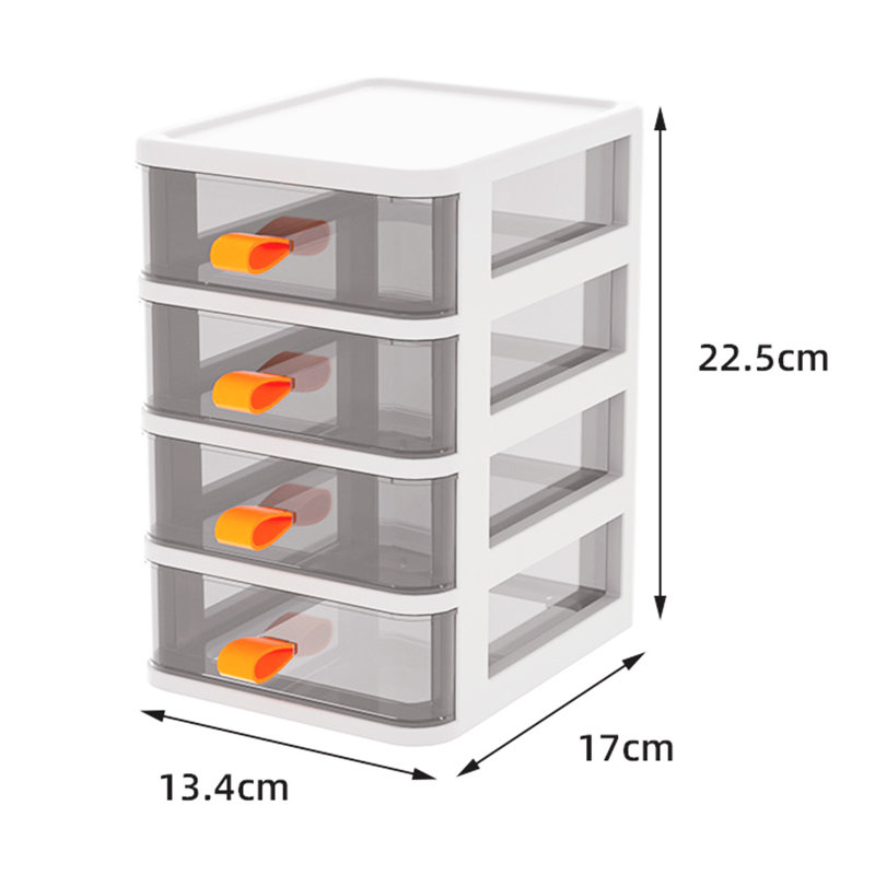 Akaki Plastic Desk Organiser, White