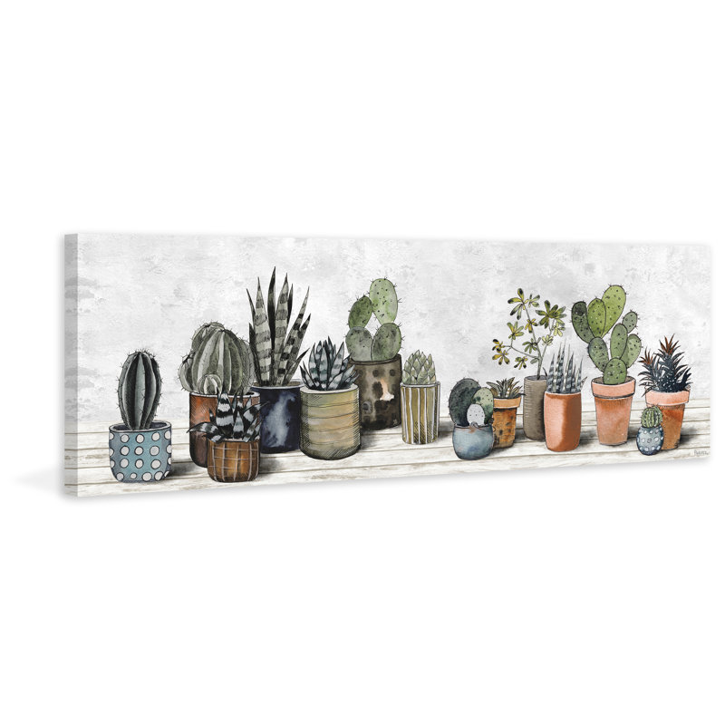 «Succulent Centre», reproduction sur toile tendue, H 20 po x l 60 po x P 1,5 po