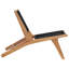Chaise de patio en teck Villard