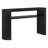 Farmhouse Oval Console Table Accent Table With Open Shelf And Curved Legs For Entryway Hallway-1900236266
