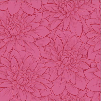Golinda Seamless Background With Flowers - Wrapped Canvas Print