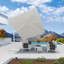 Parasol en porte-à-faux inclinable 10 'carré gauche-droite avec base et rotation à 360 degrés-1549115750