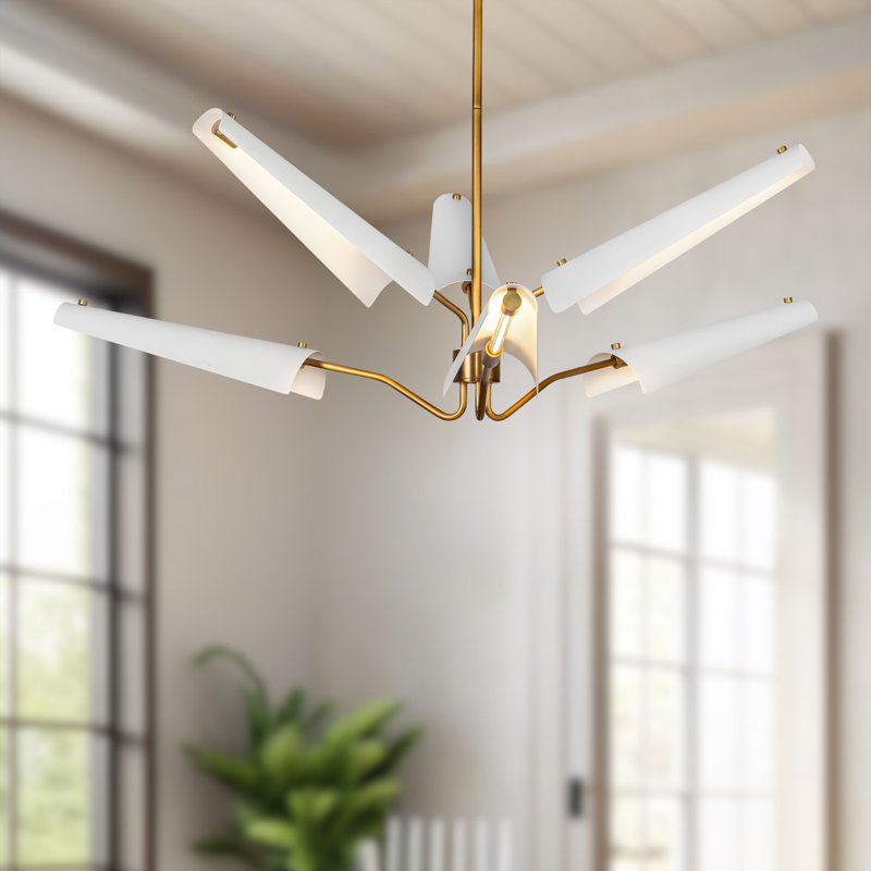 Osorio 6 - Light LED Chandelier, Matte White