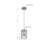 Alessia 1-Light Modern Dimmable Single Cylinder Pendant Light in Matte Black with Clear Glass Shade