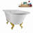 62" Streamline Clawfoot Tub,Tray,Drain, Clawfeet-101628985-102218224