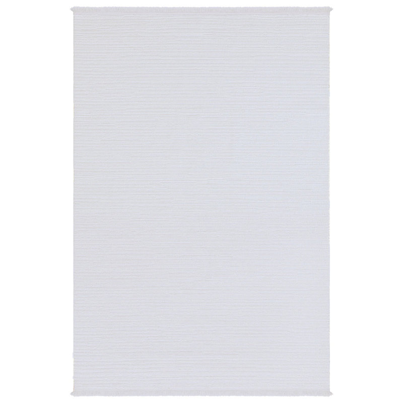 Caruthers Cream Curly Soft Anti-Allergic Carpet, Oval 3'4" x 9'11"