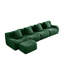 Canapé modulaire en tissu avec repose-pieds Teddy-1515448551