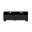 Wenge and Natural Oak TV Stand with a Door and Open Storage