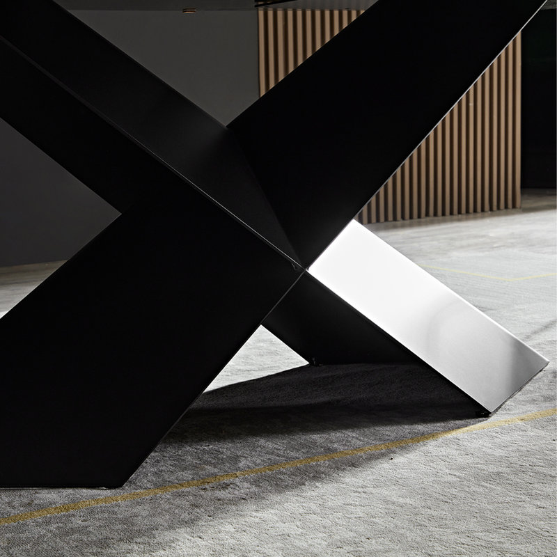 Modern Rectangular Sintered Stone Dining Table