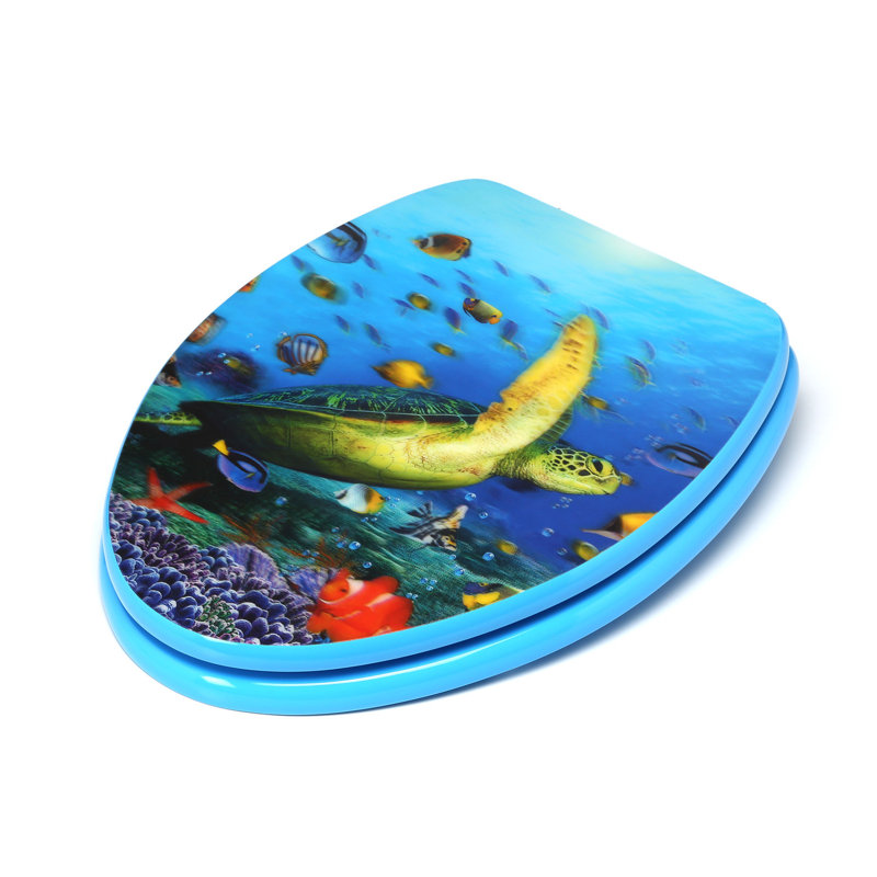 Siège de toilette allongé sea tortue