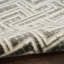 Tapis gris en polyester / polypropylène tissé à la machine Ermie-1983035797