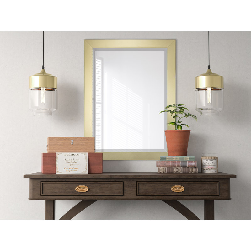 Nia Engineered Wood Flat Wall Mirror, 25" x 21"