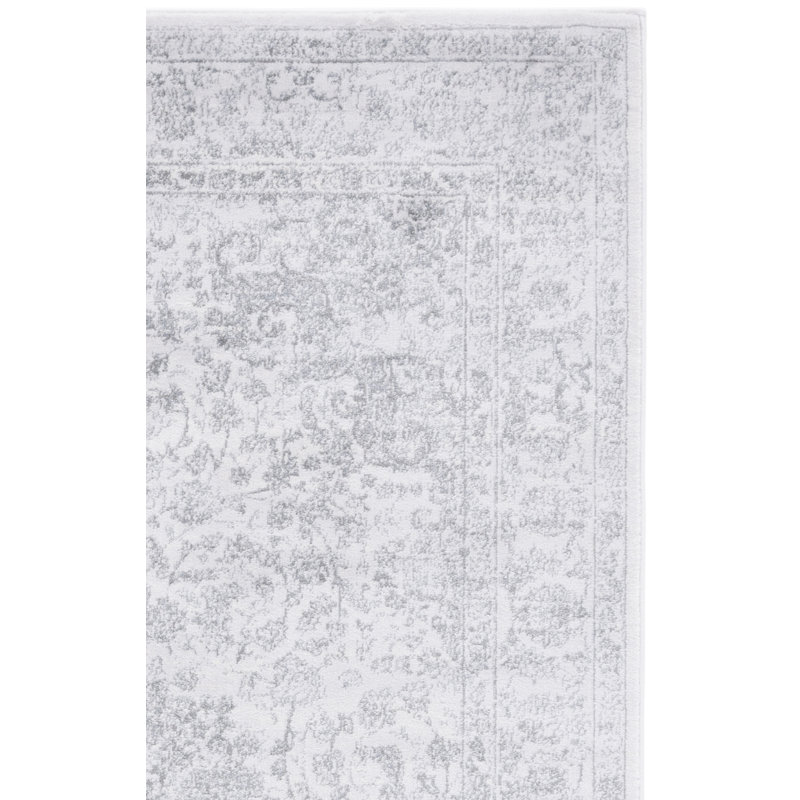 Tapis oriental crème / gris foncé Overholt, Rectangle 9 pi x 12 pi