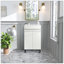Meuble-lavabo de salle de bain élégant de 20 po blanc (sans lavabo en céramique)