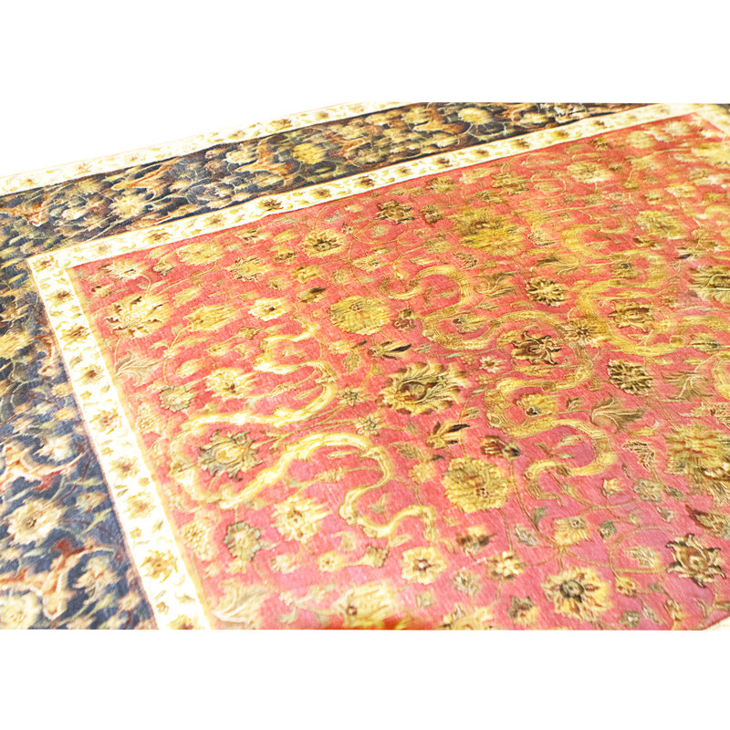 Handmade Silk and Wool Area Rug