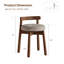 Solid Wood Swivel Dressing Chair-1150176605