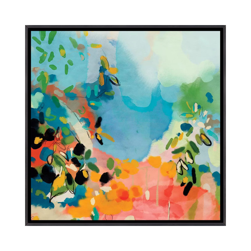 «Garden Garden View with Olive Tree» par Ana Rut Bré - impression d'art graphique, Aucun mat, H 18 po x l 18 po x 1,5 po