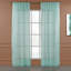 Extra Long & Extra Wide Faux Linen Sheer Curtain Single Panel-74614240-74614247