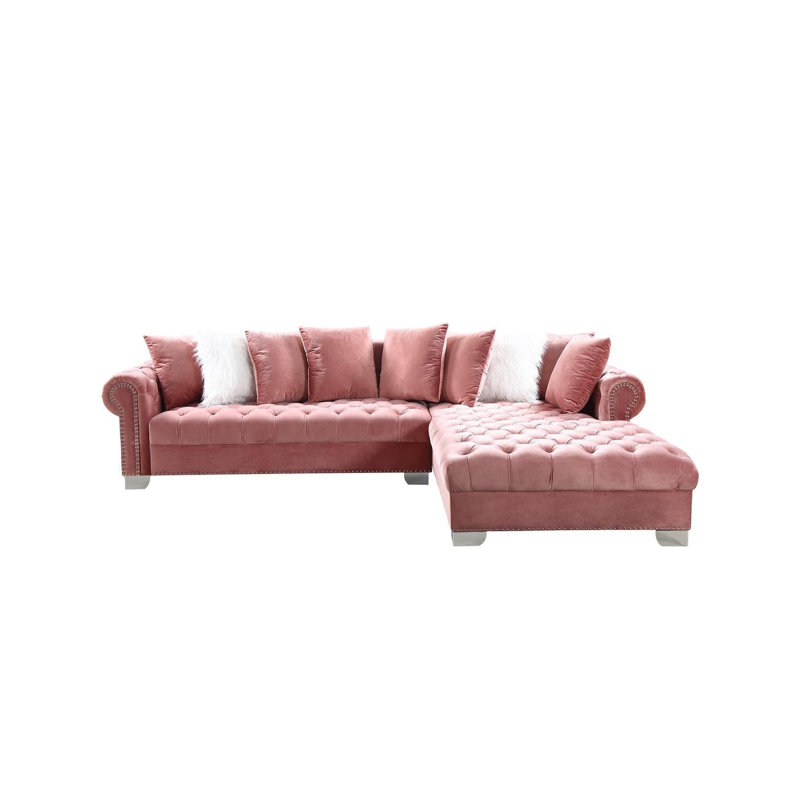 Canapé modulaire rembourré 2 pièces Hitha