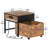 Mini Fridge Stand With Drawer Storage, Power Outlet  And Lockable Wheels-1257021622