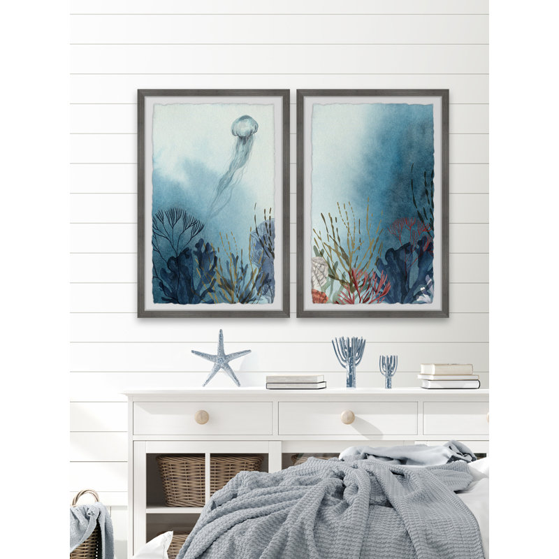 Thornbury Jelly Habitat by Marmont Hill - 2 Piece Picture Frame Print Set